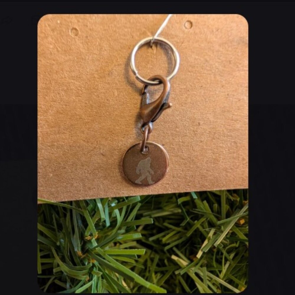 Pet/Bag Small Rosetone Bigfoot Charm